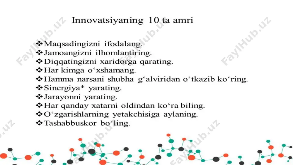 innovatsiyalarning o'zbekistondagi tutgan o'rni - Page 5