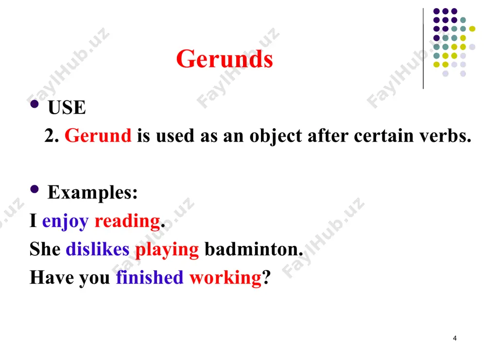 gerund and infinitive - Page 4