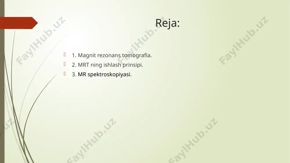 asosidagi mr kontrastlari ham ishlatilishi mumkin . birinchi tomograflar 0,005 t magnit maydon induksiyasiga ega bo'lib, ular bilan olingan tasvirlarning sifati yomon edi. zamonaviy tomograflar kuchli magnit maydonning kuchli manbalariga ega. bunday manbalar sifatida ikkala elektromagnit (odatda 1-3 t gacha, ba'zi hollarda 9,4 t gacha) va doimiy magnitlar (0,7 t gacha) ishlatiladi. shu bilan birga, maydon juda kuchli bo'lishi kerakligi sababli, suyuq geliyda ishlaydigan supero'tkazuvchi elektromagnitlardan foydalaniladi va doimiy magnitlar uchun faqat juda kuchli neodim magnitlari mos keladi.. doimiy magnitli mr tomograflardagi to'qimalarning magnit-rezonans "javobi" elektromagnitlarga qaraganda zaifroq, shuning uchun doimiy magnitlarning doirasi cheklangan. shu bilan birga, doimiy magnitlar "ochiq" deb ataladigan konfiguratsiyaga ega bo'lishi mumkin, bu esa harakatda, tik turgan holatda tekshiruvlar o'tkazish, shuningdek, shifokorlarga tekshiruv vaqtida bemorga kirish va manipulyatsiyani (diagnostik, terapevtik) amalga oshirishga imkon beradi. mrtni nazorat qilish - interventsion mrt deb ataladi. magnit-rezonans spektroskopiya (mrs) - ma'lum metabolitlarning kontsentratsiyasi bo'yicha turli kasalliklarda to'qimalarda biokimyoviy o'zgarishlarni aniqlash …