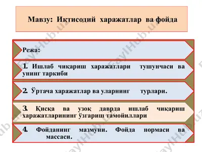 i̇qtisodiy harajatlar va foyda — PDF