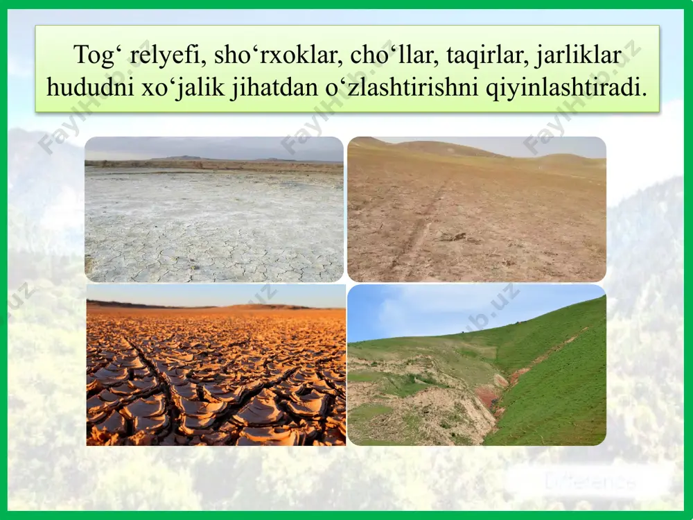 o‘zbekistonning tabiiy sharoiti va tabiiy boyliklari - Page 5