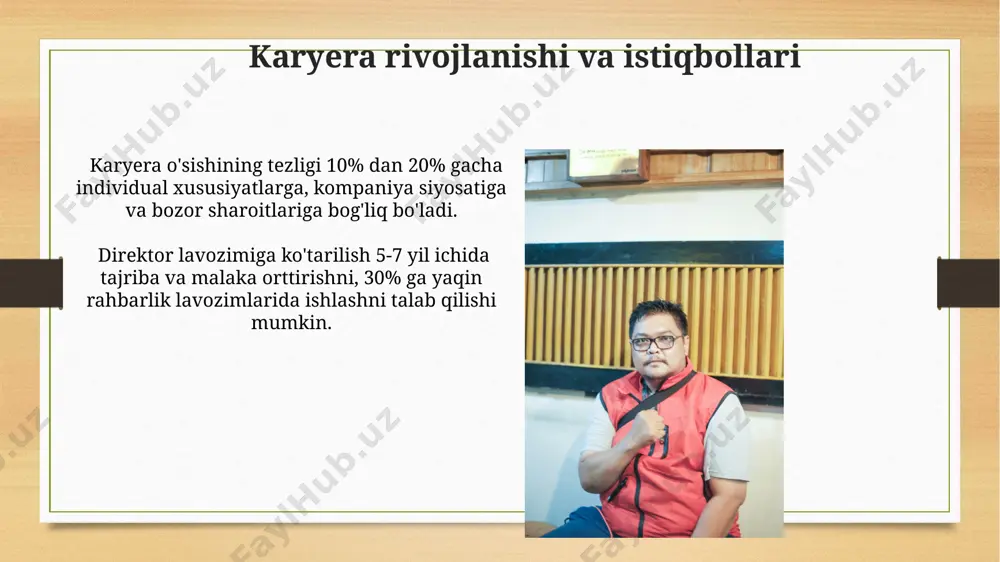 direktor lavozimi taqdimoti - Page 5