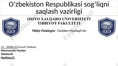 nafasning o‘z-o‘zini boshqarishi — PPTX