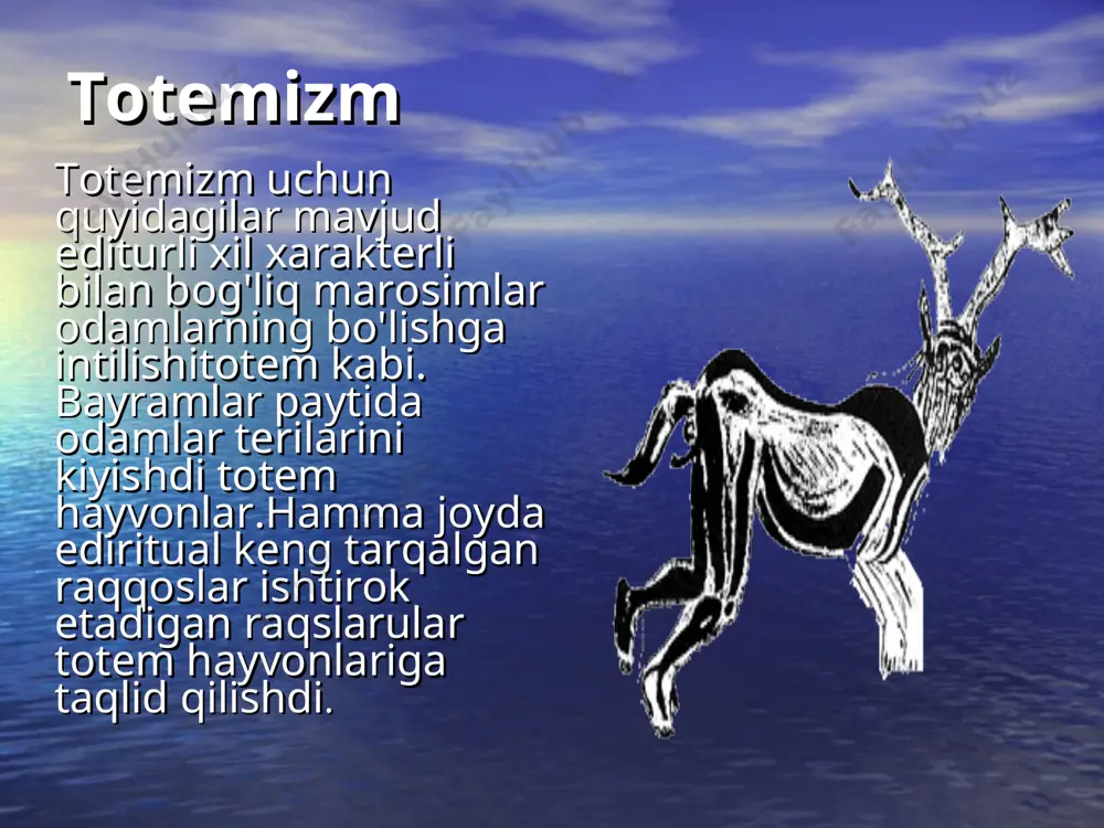 ibtidoiy tasavvurlar (animizm fitishezm totemizm) mazmuni - Page 5