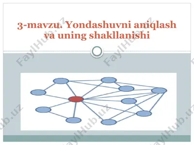 yondashuvni aniqlash va uning shakllanishi — PPTX