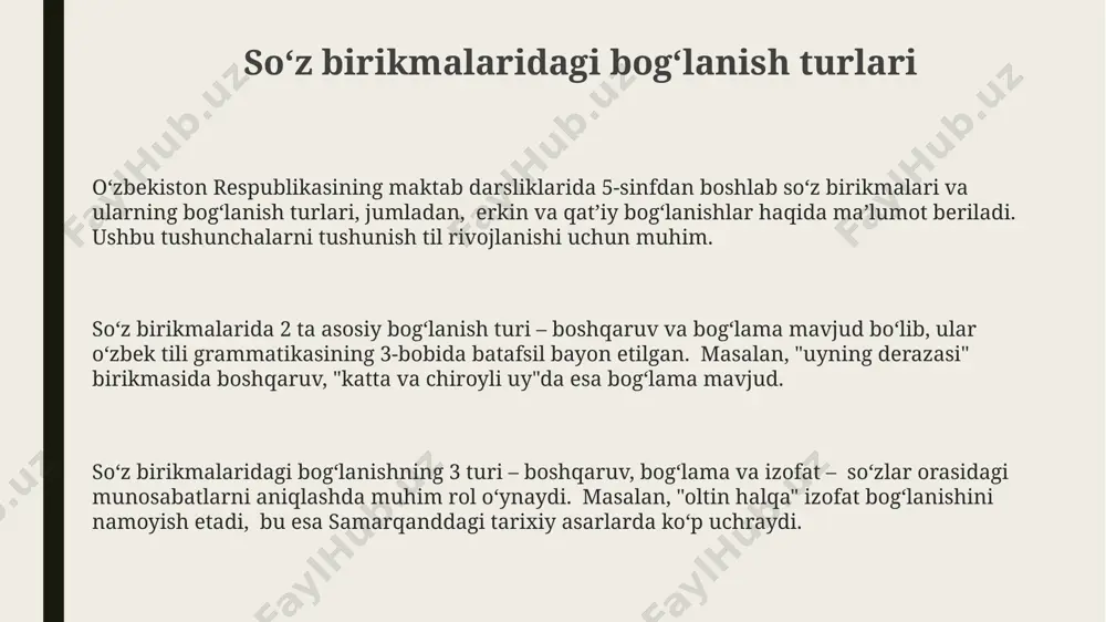 soʻz birikmalaridagi sintaktik aloqa turlari - Page 3