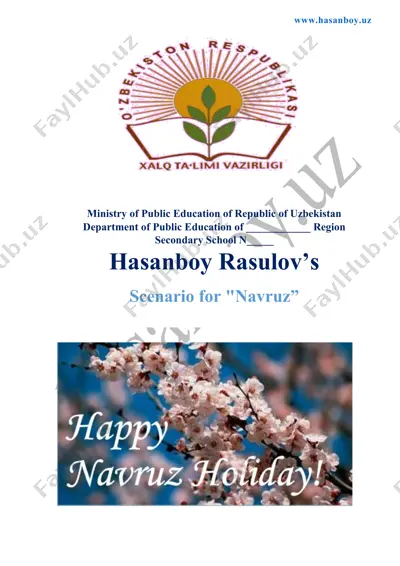 navruz celebration scenario — DOCX
