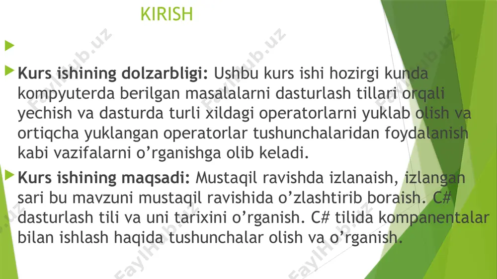 q. ikkala ham c-dan asosiy kalit so'zlar va xizmat belgilarini, shu jumladan bloklarni ta'kidlash uchun jingalak qavslarni oldilar. ikkala til ham axlat yig'ishga tayanadi. ikkala til ham boy kutubxonalar to'plamlari bilan ta'minlangan. ammo tillarning o'ziga xos xususiyatlari va farqlari, kuchli va zaif tomonlari ham bor. c # java-ning ko'pgina kamchiliklarini inobatga oldi va ularni bajarishda ularni o'rnatdi [4]. ammo java c # bilan parallel ravishda rivojlanib, to'xtamaydi. java c # sintaksis statik nomlarni import qiling (import statik) ba'zi bir yoki barcha statik usullarni va sinf o'zgaruvchilarni alohida-alohida import qilishga va ularning nomlarini import modulida malakasiz ishlatishga imkon beradi. c # 6.0 bu joriy qilingan (masalan (statik system.math-dan foydalanish)). switch bayonoti kommutatsiya bayonotining argumenti butun son yoki raqamlangan tur bo'lishi kerak. java 7-dan boshlab, kommutatsiya bayonnomasida simli harflarni ishlatish mumkin edi va c # bilan bu farq hal qilindi [2]. ikkala til ham dinamik ma'lumotlar bilan ishlashning bir xil modelini amalga …