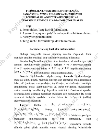 mantiqiy amallar va bog‘lanishlar — DOCX