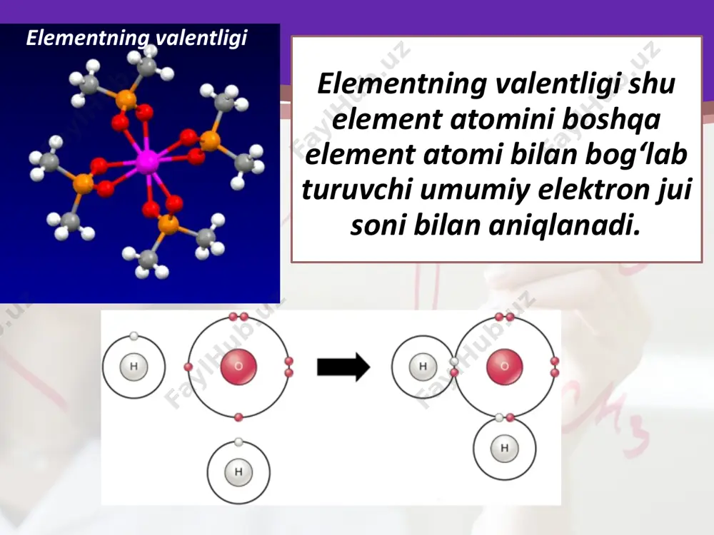elementlar valent imkoniyatlari va ularning oksidlanish darajasi. 9 - sinf - Page 5