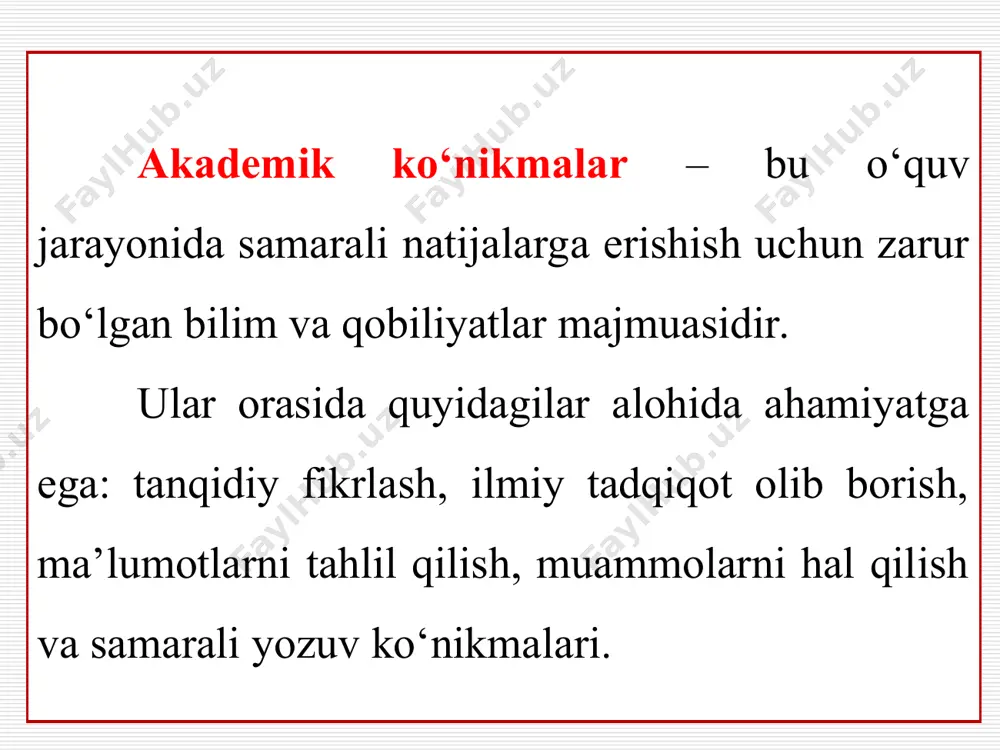 akademik ko'nikmalar va kasbiy kompetentlik fani - Page 5