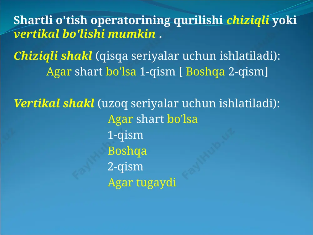 shartli va shartsiz o’tish operatorlari - Page 3