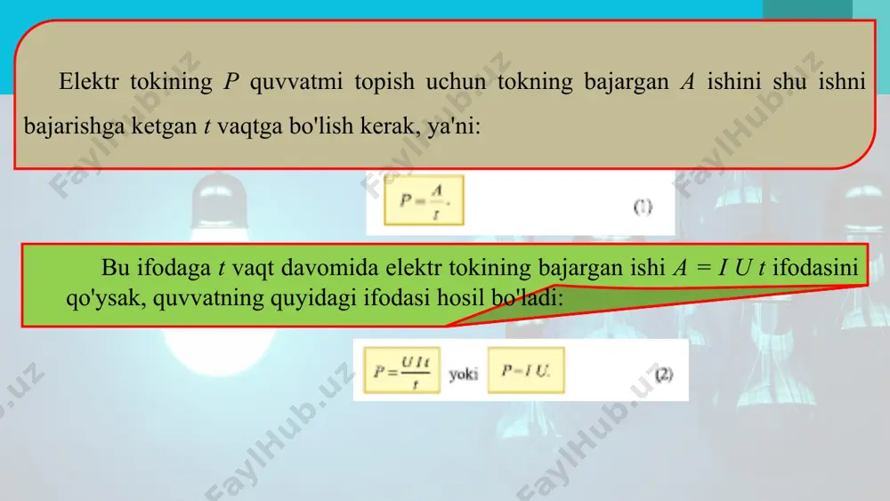 elektr tokining quvvati 8 - sinf - Page 3