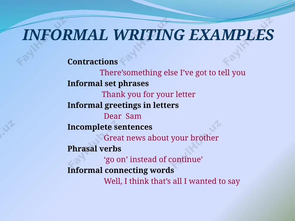 formal and informal correspondence - Page 4