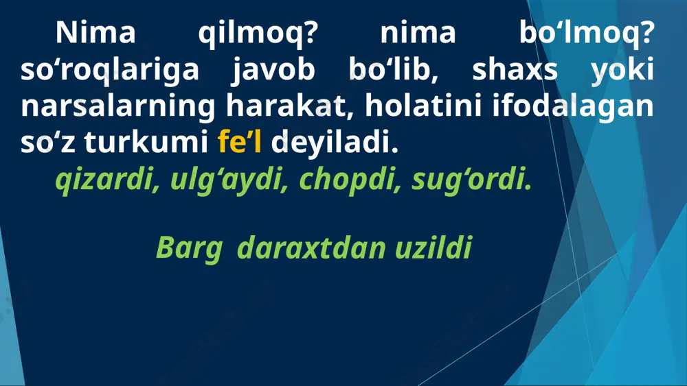 fe’l so’z turkumi 3 - Page 3