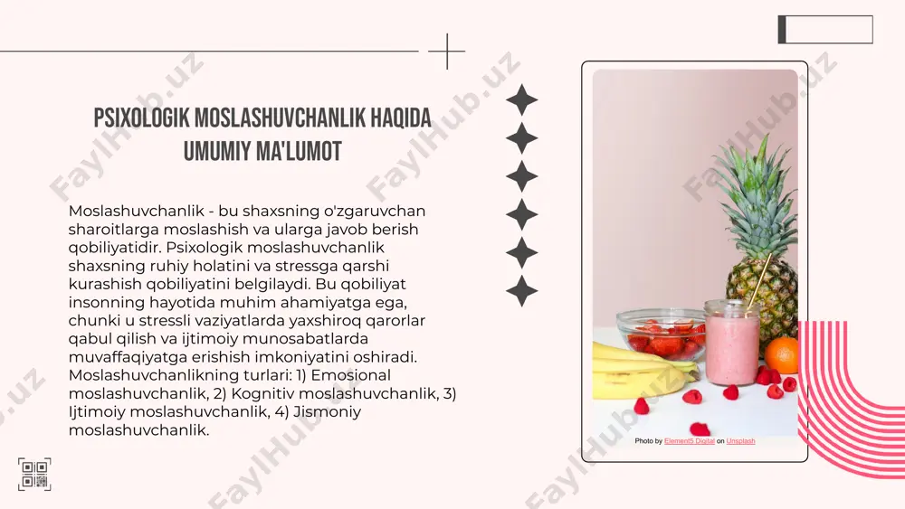 mavjud holati baholanadi va uni yaxshilash bo'yicha tavsiyalar beriladi. bu bosqich jarayonning samaradorligini ta'minlaydi. har bir bosqichning ahamiyati katta, chunki to'g'ri ma'lumot to'plash va tahlil qilish muvozanatni aniqlashda va rivojlantirishda muhim rol o'ynaydi. ma'lumot to'plash jarayonida e'tibor beriladigan jihatlar sifatida ma'lumotlarning ishonchliligi va to'liqligini ta'minlash zarur. tahlil qilishda qo'llaniladigan metodlar, masalan, statistik tahlil va sifatli tahlil, baholash jarayonida muhim ahamiyatga ega. natijalarni baholash va ularning ta'siri esa, mazkur jarayonning samaradorligini ta'minlaydi va keyingi qadamlar uchun asos bo'ladi. photo by jannis brandt on unsplash 02. muvozanatni baholash mezonlari muvozanatni baholash mezonlari haqida muvozanatni baholash mezonlari jismoniy, psixologik va ijtimoiy jihatlarni o'z ichiga oladi. jismoniy jihatlar muvozanatning fiziologik asoslarini ko'rsatsa, psixologik jihatlar shaxsning ruhiy holatini ifodalaydi. ijtimoiy jihatlar esa shaxsning jamiyatdagi o'rnini va munosabatlarini baholashga yordam beradi. har bir mezonning o'ziga xos xususiyatlari: - jismoniy mezonlar: jismoniy holat va harakat qobiliyatlari. - psixologik mezonlar: ruhiy barqarorlik va stressga chidamlilik. - ijtimoiy mezonlar: …