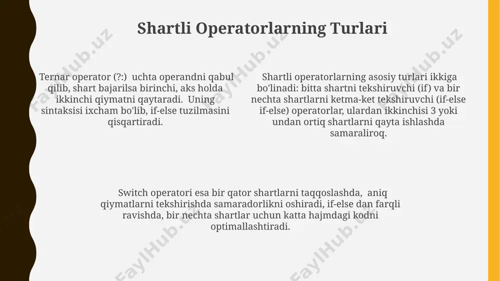 qarishda, masalan, 2 ta jarayon bir vaqtning o'zida bir faylga yozishga harakat qilsa, 1-jarayon ikkinchisining natijasini yo'q qilishi mumkin, bu esa ma'lumotlarning buzilishiga olib keladi. o'zaro istisno holatlarini noto'g'ri boshqarish, 500 dan ortiq xatoliklarga olib kelishi, tizimning ishlash samaradorligini pasaytirishi va ma'lumotlarning yo'qolishiga sabab bo'lishi mumkin. e'tiboringiz uchun rahmat @taqdimot_robot