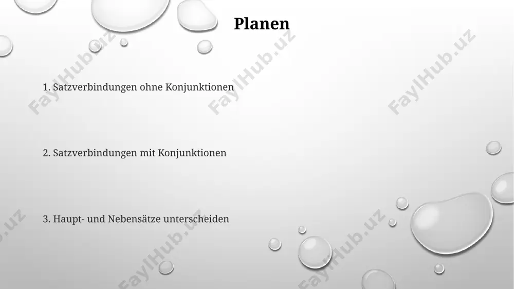 isse von bis zu 3 oder mehr ereignissen ausdrücken. satzverbindungen durch satzzeichen satzverbindungen durch kommata sind typisch für asyndetische verbindungen, also solche ohne konjunktion, und werden oft bei mindestens zwei hauptsätzen mit inhaltlichem zusammenhang verwendet. das semikolon (;) trennt zwei hauptsätze, die enger inhaltlich verbunden sind als bei einem komma, aber nicht durch eine konjunktion verknüpft werden; dies ermöglicht komplexere satzstrukturen. der doppelpunkt (:) leitet einen zweiten hauptsatz ein, der den ersten hauptsatz näher erläutert oder konkretisiert; er signalisiert eine enge logische abhängigkeit, oft mit einem 1:1-beziehungsverhältnis zwischen den sätzen. relativsätze relativsätze können auch mehrere relativpronomen enthalten (z.b. "der mann, dessen bruder, den ich kenne") und eine komplexe satzstruktur mit mehreren eingebetteten nebensätzen bilden. relativsätze können attributiv sein und ein nomen näher beschreiben, wobei sie mit relativpronomen wie "der, die, das, welcher, welche, welches" eingeleitet werden und mindestens eine finite verbform enthalten. es gibt mindestens zwei arten von relativsätzen: restriktive …