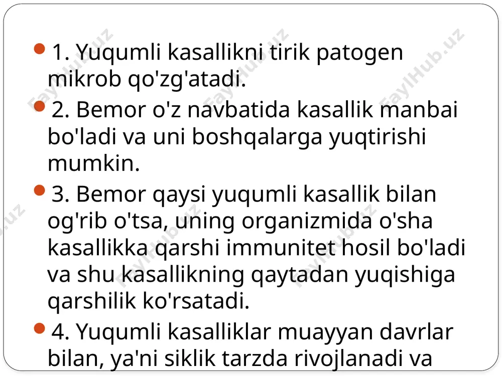 hqi muhitning,badan ustki qisming va kiyimlarning anchagina ifloslanishi imkon beradi.bu yerda shaxsiy profilaktika va gigiyenaga shuningdek ,butun jamoaning gigiyena sanitariya talablariga rioya qilish muhim ahamiyatga ega. mikrotavmalarni davolash teri va shilliq pardalarda mikroblarning hamisha ko’p bo’lishi munosabati bilan har qanday arzimas shikastlanish ham turli yallig’lanishlarni keltirib chiqarishi mumkin.infeksiyaning oldini olishda arzimas shikastlanishlar yuz bergan teri va shilliq pardalarni dizinfeksiya qilish ,shuningdek yaralarni davolash,xirurgik tozalash katta rol o’ynaydi. yiringli kasaliklarining to’g’ri bajarilishi shu jumladan ularning asosiylaridan biri yiringli kasal bilan aloqani chegaralashdir.yiringli kasalliklar bilan a’zob chekayotgan bemorlarni bir bo’lim chegarasida ayrim palatalardan ajratib qoyish yetarli emas,chunki bemorlar dam olish joylarida hojatxona ,vannali xonada o’zaro kontaktga kirishishi mumkin yiringli kasalliklar bilan og’rigan bemorlarni alohida yara bog’lash xonasi, jarrohlik bo’limi va qo’shimcha binolari bo’lgan maxsus septik bo’limga yig’ish lozim.septik sharoitlarda aseptika va antiseptika qoidalariga rioya qilish katta e’tiborni talab qiladi.chunki ikkinchi marta tushgan infeksiya og’ir asoratlarga olib borishi hatto o’limga olib borishi mumkin. …