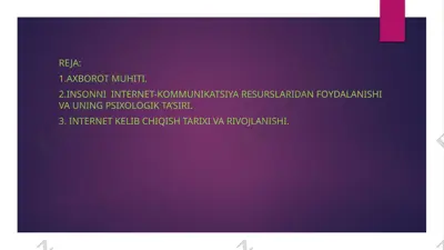 internet va psixologiya — PPTX