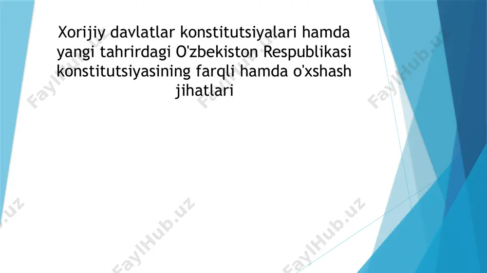 etadi. 3. imtiyozlar qonunda yozib qo‘yilishi shart emas yangi konstitutsiyaning 19-moddasi (avvalgi 18-modda) – fuqarolarning jinsi, millati, mavqeyi va hokazolardan qat’i nazar qonun oldida tengligi haqida. bu moddaning 2-qismi quyidagicha o‘zgardi: eski: imtiyozlar faqat qonun bilan belgilanib qo‘yiladi hamda ijtimoiy adolat prinsiplariga mos bo‘lishi shart. 4. barcha noaniqliklar – inson foydasiga inson bilan davlat organlarining o‘zaro munosabatlarida yuzaga keladigan qonunchilikdagi barcha ziddiyatlar va noaniqliklar inson foydasiga talqin etiladi. ijtimoiy munosabatlar cheksiz shakllarga ega, ularni normativ-huquqiy hujjatlarda to‘liq kodifikatsiya qilib chiqish amalda imkonsiz. endilikda, qonunchilikda aniq belgilab qo‘yilmagan masalalarda ziddiyat yuzaga kelsa, masala davlat emas, inson foydasiga hal etiladi. 5. inson huquqlari ijtimoiy axloq va jamoat tartibini saqlash maqsadida cheklanishi mumkin huquq va erkinliklarning cheklanishi masalasi avvalgi konstitutsiyada quyidagi ikkita norma bilan tartibga solingan edi: insonning konstitutsiya va qonunlarda mustahkamlab qo‘yilgan huquq va erkinliklari daxlsizdir hamda ulardan sud qarorisiz mahrum etishga yoki ularni cheklab qo‘yishga hech kim haqli emas. fuqarolar o‘z …