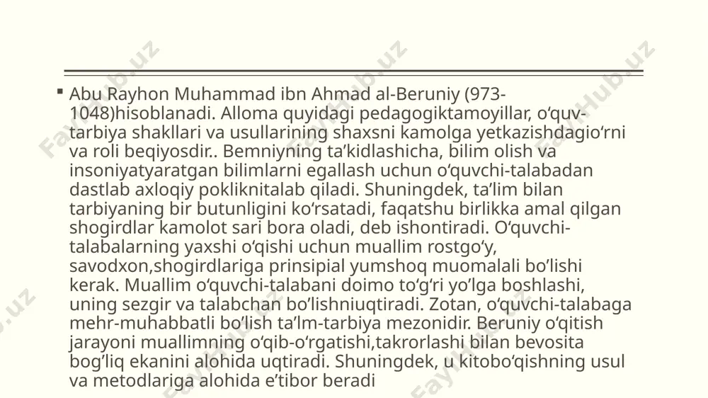 beruniyning pedagogik qarashlari - Page 4