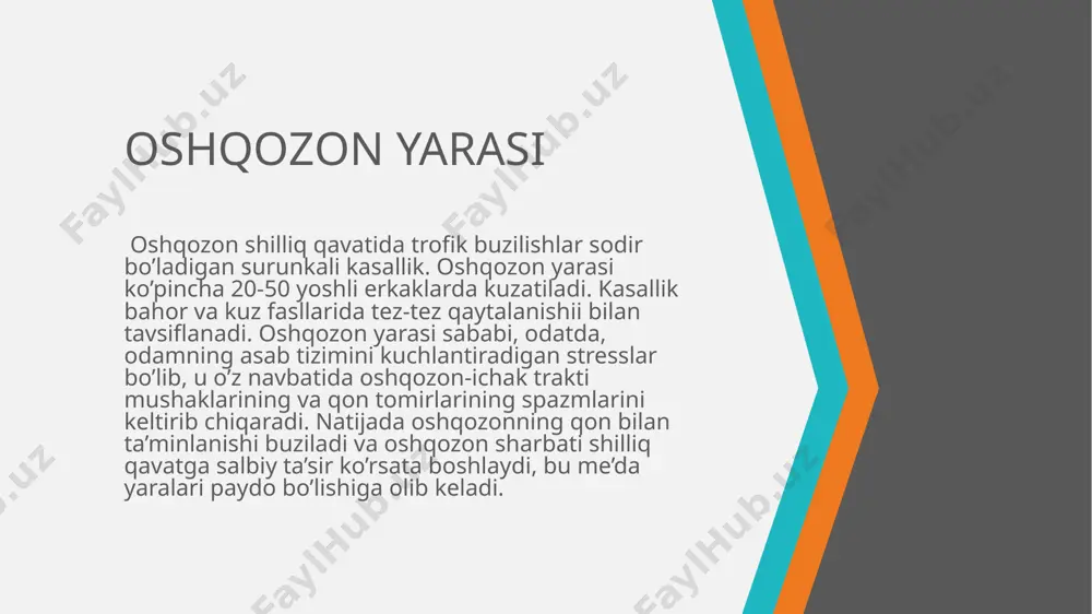 oshqozonning yara kasalligi etiopatogenezi - Page 3