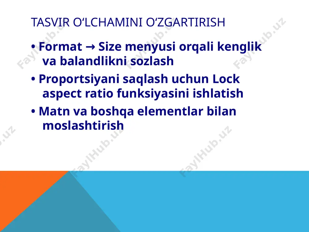 tasvirlarni aylantirish, teskari o‘girish va o‘lchamlarini o‘zgartirish - Page 5