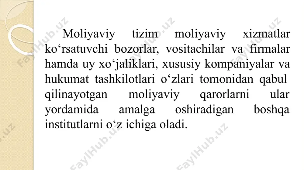 t: davlat byudjeti; ko‘p sonli mahalliy byudjetlar (shaharlar, okruglar, qishloq okruglari byudjeti). federativ davlatlarda byudjet tizimi uch bo‘g‘indan tarkib topgan: davlat byudjeti ( federal byudjet, markaziy hukumat byudjeti); federatsiya a’zolari byudjetlari (aqshda – shtatlar byudjeti, kanadada – provinsiyalar byudjeti, gfrda – yerlar byudjeti, shveytsariyada – kantonlar byudjeti va h.k.); mahalliy byudjetlar. unitar shakldagi xorijiy davlatlarda mahalliy byudjetlar o‘zlarining daromadlari va xarajatlari bilan davlat byudjetining tarkibiga kirmaydi. mahalliy byudjetlar o‘zlarining daromadlari va xarajatlari bilan federatsiya a’zolarining byudjetlariga va ular ham, o‘z navbatida, davlat federal byudjetining tarkibiga kirmaydi. yetakchi xorijiy mamlakatlarning davlat byudjeti ular mdini qayta taqsimlashning asosiy instrumentidir. moliyaviy tizimning bu bo‘g‘ini orqali mamlakat mdining 40% gacha bo‘lgan qismi qayta taqsimlanadi. davlat byudjetining asosiy daromadlari soliqlardan iborat bo‘lib, ular yordamida byudjet daromadlarining 70% dan 90% gacha va ayrim davrlarda undan ham ko‘proq qismi shakllantiriladi. bozor iqtisodiyoti rivojlangan xorijiy mamlakatlarda asosiy soliqlar hisoblangan jismoniy shaxslardan olinadigan daromad solig‘i, korporatsiyalarning foydasidan olinadigan soliq, …