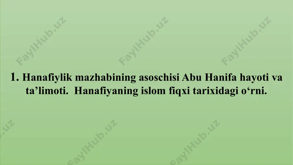 oqiy va siyosiy an'analari, insonparvarligi, insonlarni qovushtiruvchi, ular o‘rtasida ziddiyat, nizolarning oldini oluvchi, adolat o‘rnatishga qaratilgan axloqiy fikrlar ham keng o‘rin olgan». islom dini manbalarning tarbiyaviy ahamiyati 4.tasavvuf tushunchasi va uning mohiyati. yusuf hamadoniy, abduxoliq g‘ijduvoniy, yassaviya, kubroviya, naqshbandiya tarqatlarining shakllanishi. ulug‘ mutasavvuf olim, shayx abduxoliq g‘ijduvoniy xoja yusuf hamadoniyning to‘rtinchi xalfalari (muridlari) bo‘lib, 1103 yilda g‘ijduvon shahrida tavallud topganlar. tasavvuf va sufiylik madaniyatiga bag‘ishlab ko‘plab asarlar yozib qoldirgan. ulardan quyidagilar: «risolai sohibiya», «maqomati shayxul-shuyux yusuf hamadoniy», «nasihatnoma», «vasiyatnoma», «ruboiyyot» va boshqalar xoja ahmad yassaviy markaziy osiyoning ijtimoiy-iqtisodiy, siyosiy va madaniy hayotida muhim mavqeyga ega bo`lgan. hozirgi turkiston, oldingi yassi yaqinidagi sayram shahrida tavallud topgan. yassaviyning tavallud sanasi ma`lum emas. ayrim tadqiqotchilar uni 63 yil yashagan deyishsa, ayrimlari 73 yoki 85 yil yashagan, deygan qarorga kelishgan. atoqli yassaviyshunos muhammad fuod kuprilizodaning aytishicha, yassaviy 120 yil yashab, hayotdan ko`z yumgan. rus olimi v.a.gordlevskiy bu raqamni yana besh yilga ko`paytirib, yassaviy 125 …