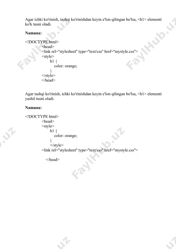css da bog'lash turlari - Page 3