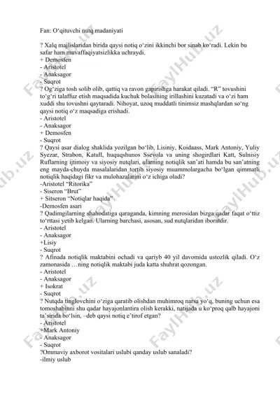 o‘qituvchi nutq madaniyati — DOCX