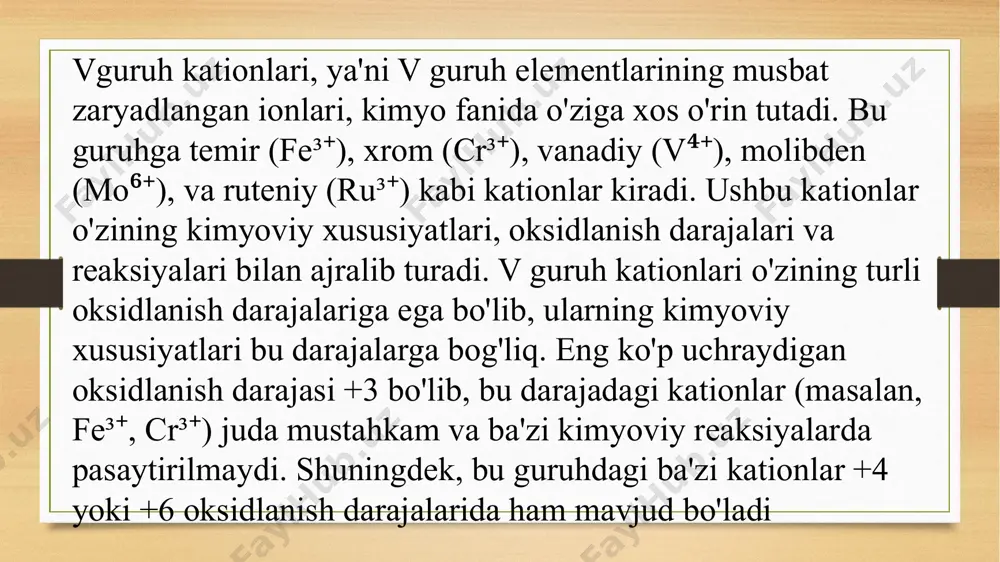 v guruh kationlarining kimyoviy tahlili - Page 4