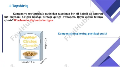 quti tanlash topshiriqi — PDF