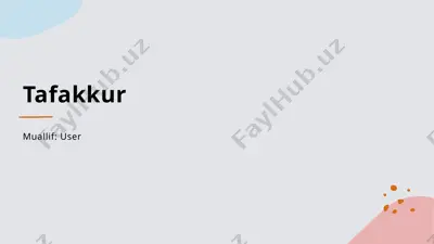 tafakkur — PPTX