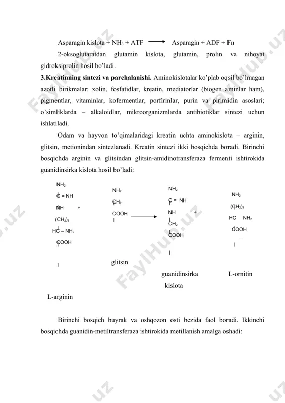 adi; · kapillyarlarning o’tkazuvchanligini kuchaytiradi; · bosh miyada kapillyarlarni kengaytiradi va qondan suyuqlik chiqishi boshning ichki bosimi ko’tarilishiga va bosh og’rig’i paydo bo’lishiga olib keladi; · o’pka silliq muskullarini qisqartiradi, natijada birdan nafas qisib qolishi va bo’g’ilish tariqasida namoyon bo’ladi; · me’da shirasi va so’lak ajralishini kuchaytiradi. gistamin patologik jarayonlarda ko’p miqdorda ajralib chiqib, allergik reaktsiyalarning mediatori bo’lib hisoblanadi. bunday holatlarda antigistamin dori-darmonlar qo’llaniladi. organizmda ba’zi antigen moddalar (oqsil tabiatli, polisaxaridli antigenlar, bir qancha dorilar) tushganda organizmning sensibilizatsiyalashgan holati (darhol yuzaga chiqadigan turdagi o’ta sezuvchanlik holati) rivojlanadi. o’sha antigenning o’zi bir necha daqiqa davomida organizmga yana tushadigan bo’lsa, bu gistamin shokining deyarli aniq nusxasidan iborat bo’lgan o’tkir reaktsiya boshlanishiga olib keladi (anafilaktik va allergik reaktsiyalar). bu reaktsiyalar mexanizmi semiz hujayralardagi gistamin ajralib chiqishini o’z ichiga oladi. bu hujayralardan gistamin ularning yuzasida antigen-antitana ta’siri yuzaga kelishi natijasida ajralib chiqadi. ushbu reaktsiyalarni oldini olish va davolashda quyidagi antigistamin preparatlardan foydalaniladi: sanorin, pinolfen, …