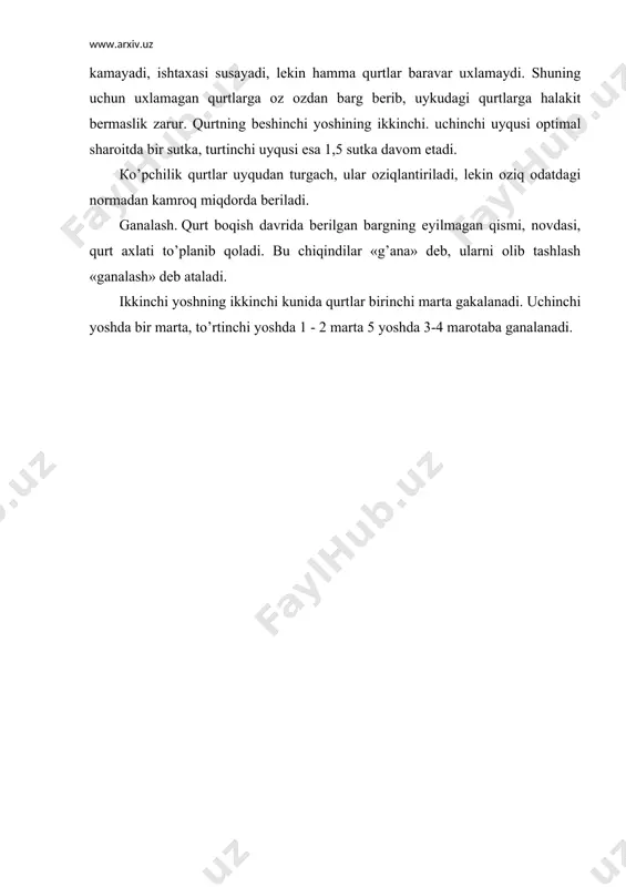 tut ipak qurtini boqishga tayyorgarlik ko’rish va qurt boqish agrotexnikasi - Page 5