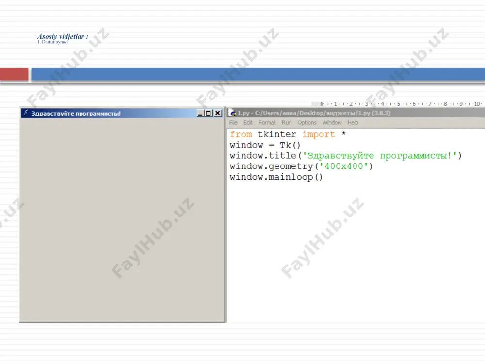 python dasturida oynalar yaratish - Page 3
