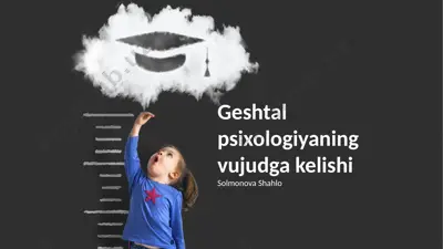 gestalt psixologiyaning ta'siri — PPTX