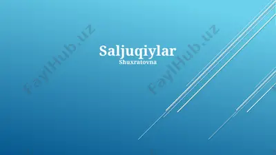 saljuqiylar — PPTX
