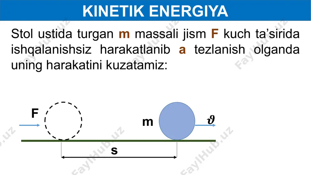 kinetik energiya "sherigini top" mavzusidagi masalalar - Page 3
