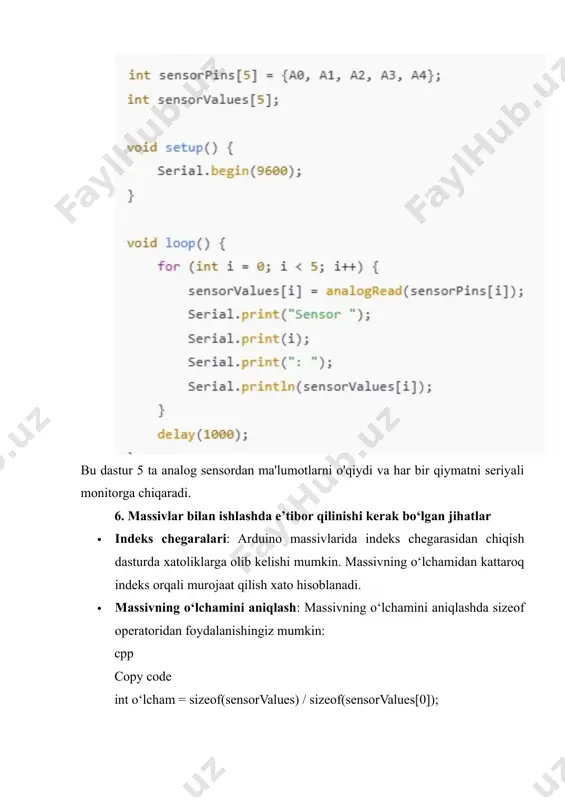 arduino va massivlar (arrays) - Page 4