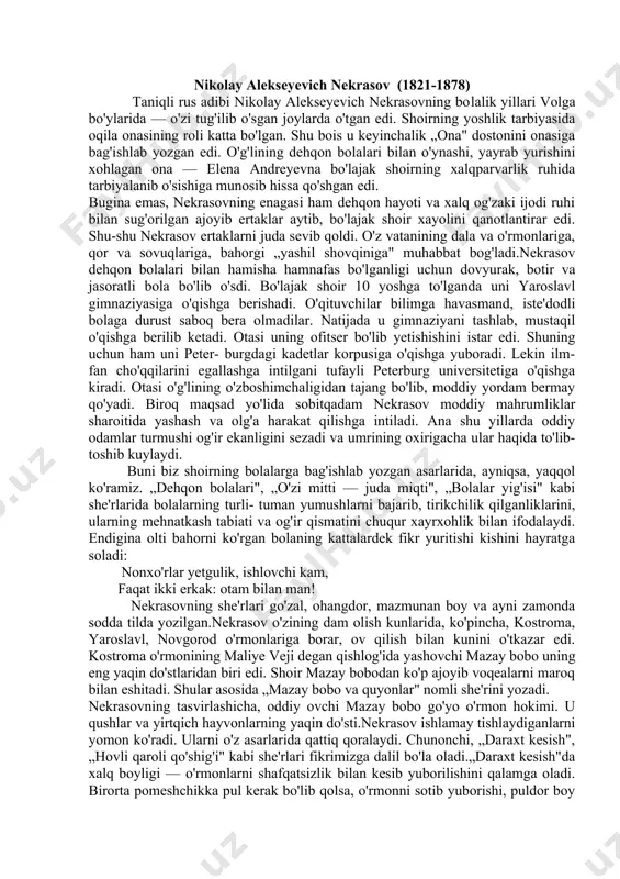 da qirmizi etik. atrofida oqsoch xotinlar, qoq o’rtada kampir turardi, sochlaridan sudrab urardi. kampiriga so’z qotdi chol: „salom, aslzoda begoyim, ko’ngling endi to’ldi, shekilli?..“ kampir unga o’shqirdi battar, otxonada ishlashga soldi. o’tdi hafta ketidan hafta, kampir tag’in mindi qahriga, baliq tomon yo’lladi cholni: „tez bor, ta’zim qilgil baliqqa! ortiq men begoyim bo’lmayman, podsho xotin bo’lish xohlayman“. qo’rqib ketdi chol, shunday dedi: „eshakmiya yedingmi, kampir? yurish-turish nima, bilmaysan. podsholik masxara bo’ldimi?“ kampir battar mindi qahriga, chol yuziga tarsaki urdi: „qora dehqon, qanday botinding, kim qo’yibdi senga so’z aytmoq. menga — menday begoyimga-ya? yaxshilikcha jo’nab qol, deyman, jo’natgayman bog’lab, bormasang“. chol dengizga qarab yo’l soldi. (zangor dengiz qora rang oldi.) chaqirdi u baliqni suvdan, baliq chiqib so’radi undan: „nima kerak senga, chol bobo?“ ta’zim qilib, so’z aytdi chol: „podsho baliq, holimga achin, kampir tag’in boshladi g’avg’o bo’lmas emish ortiq begoyim, bo’lar emish erkin malika!“ oltin baliq beradi javob: „qayg’urmagil, tangri yor bo’lsin, …
