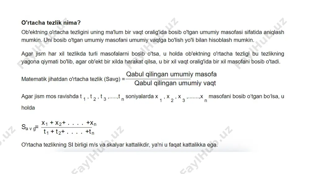 o'rtacha tezlik - Page 4