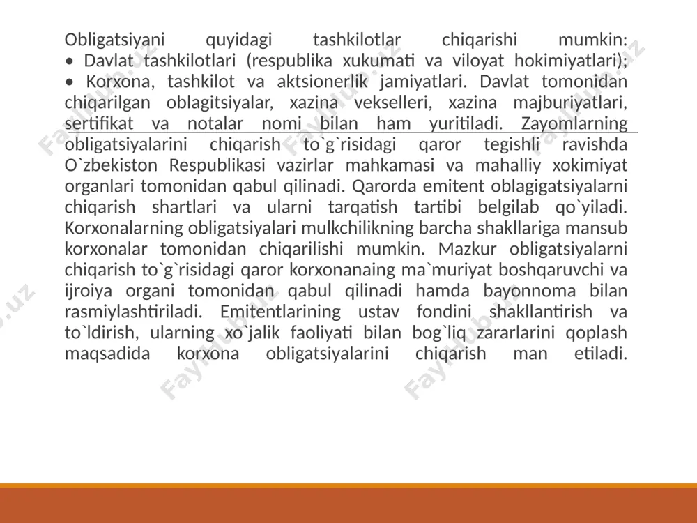 moliya bozorida obligatsiyalar - Page 5