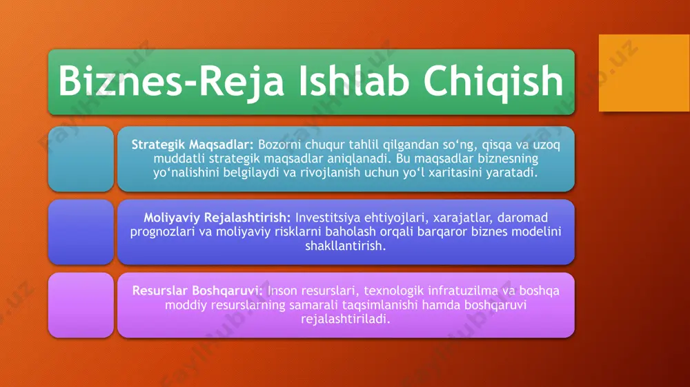 sh jarayonlarini standartlashtirishning asosiy afzalliklari nimalardan iborat? crm tizimi mehmonxona va restoran biznesida qanday ahamiyatga ega? innovatsiyalar va optimallashtirish bosqichida doimiy tahlil va monitoringning asosiy maqsadi nima? yangi texnologiyalar va mijozlar fikr-mulohazalari asosida qanday yangilanishlar kiritilishi mumkin? mavzu yuzasidan savollar e’tiboringiz uchun rahmat image2.png image3.png image4.jpg image5.png image6.png image1.png image7.jpeg image8.jpeg image9.jpeg image10.jpeg image11.png image12.png 629554780