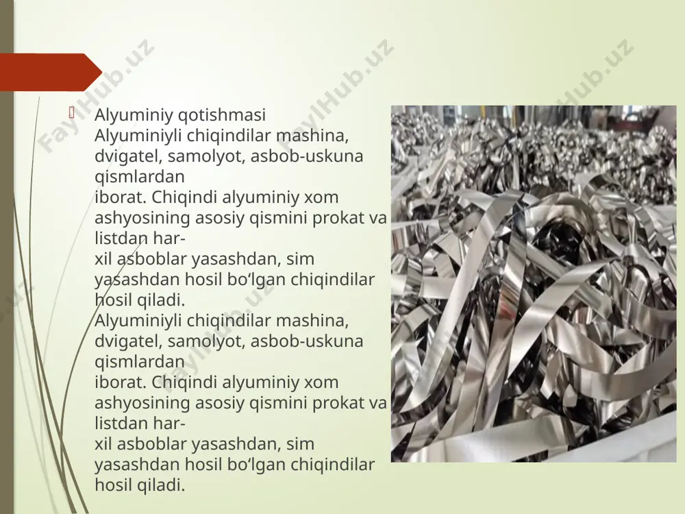 alyuminiy vamis parchalari - Page 4