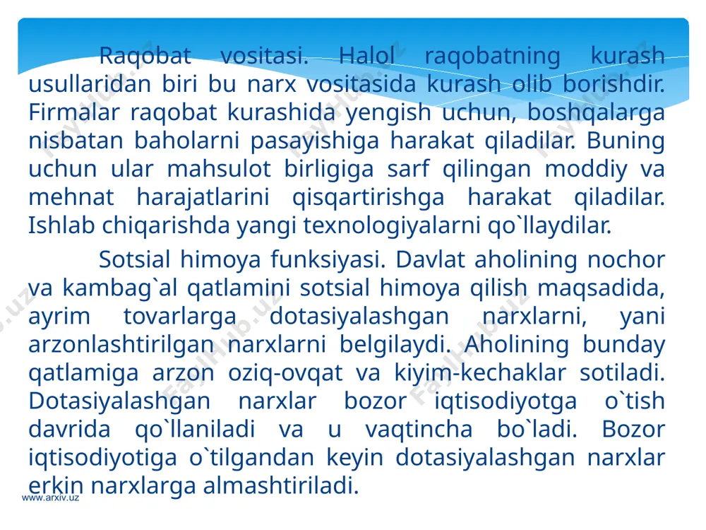 raqobat va narxlarning shakllanishi - Page 5