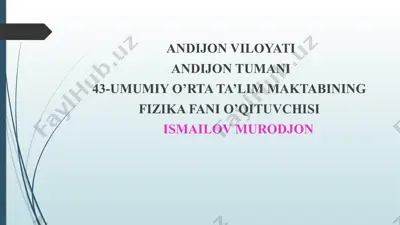 magnit maydon energiyasi — PPTX