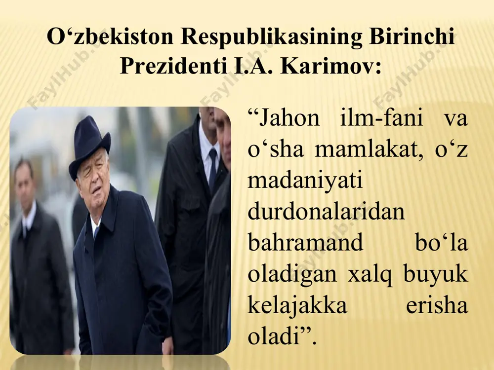 dir. bu maktab yoshiga etgan barcha bolalar umumiy yoki maxsus (nogiron bolalar va rivojlanishida kechikishlar bo'lgan bolalar uchun) boshlang'ich maktabga borishini anglatadi. bolalarning boshlang'ich ta'lim bilan qamrab olinishi tegishli yoshdagi bolalar sonining 100% ni tashkil qiladi. boshlang'ich maktabni tugatgandan so'ng, bola o'qish, yozish va hisoblash qobiliyatiga ega bo'lishi kerak. talabaga nazariy fikrlash elementlari, o'quv harakatlarini o'z-o'zini nazorat qilish qobiliyati o'rgatiladi. nutq madaniyati, shaxsiy gigiena asoslari, jamiyatda sog'lom turmush tarzi va xulq-atvori bo'yicha bilimlar beriladi. boshlang'ich maktabdagi maktab fanlarining sifati va mazmuni har xil turdagi maktablar va o'quv muhitiga nisbatan moslashuvchan. davlatimiz rahbari tashabbusi bilan istiqlol yillarida mamlakatimizda ta’lim tizimining barcha bo‘g‘in va bo‘g‘inlarini qamrab olgan, uning jahon andozalari darajasida bo‘lishini ta’minlashga qaratilgan tub tarkibiy va mazmunli islohotlar amalga oshirildi. ta’lim tizimini isloh qilishning rivojlangan huquqiy asoslari yaratilib, unda inson kapitaliga yo‘naltirilayotgan investitsiyalar va investitsiyalar hajmini oshirish, bilimli va intellektual rivojlangan avlodni tarbiyalash eng muhim qadriyat va hal qiluvchi kuch sifatida …